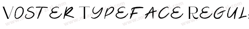 Voster Typeface Regular字体转换